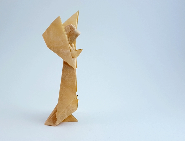 Origami Angel by Ligia Montoya. Folded by Gilad Aharoni on giladorigami.com