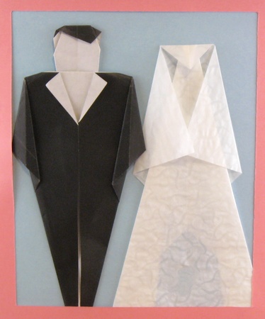 Origami Bride by Kunihiko Kasahara. Folded by Gilad Aharoni on giladorigami.com