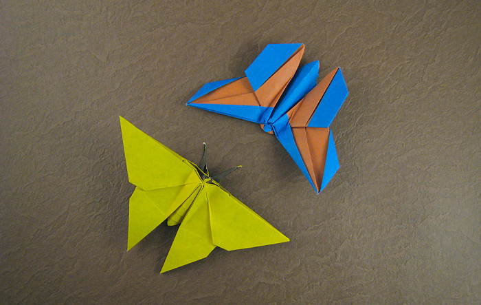 Origami Butterfly by Ronald Koh. Folded by Gilad Aharoni on giladorigami.com