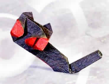 Origami Cat - stray by Toshikazu Kawasaki. Folded by Gilad Aharoni on giladorigami.com