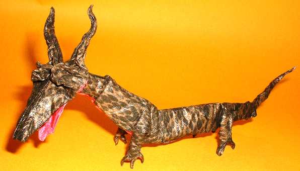 Origami Dragon - Eastern by Jose Anibal Voyer. Folded by Gilad Aharoni on giladorigami.com