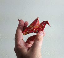 Origami Flapping bird by Traditional. Folded by Gilad Aharoni on giladorigami.com