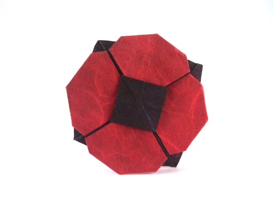 Origami Poppy by Mark Bolitho folded by Gilad Aharoni