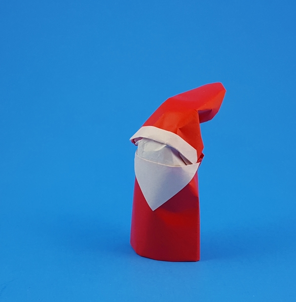 Origami Santa Claus by Philip Blencowe. Folded by Gilad Aharoni on giladorigami.com
