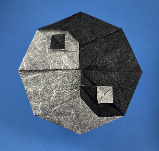 Origami Yin Yang by Steven Casey folded by Gilad Aharoni