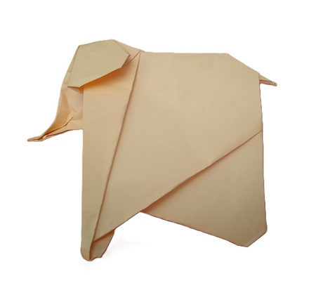 Origami Alainphant by Christophe Curat on giladorigami.com