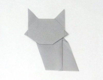 Origami Cat by Christophe Curat on giladorigami.com