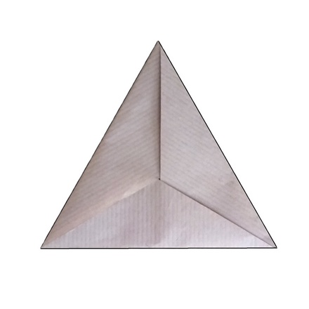 Origami Equitriangle envelope 2 by Michel Grand on giladorigami.com