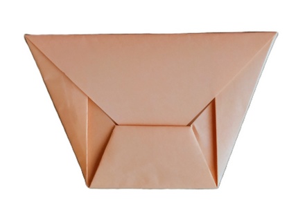 Origami Trapezoid envelope 2 by Gay Merrill Gross on giladorigami.com