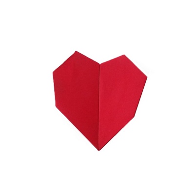 Origami 2D valentine by Paul Jackson on giladorigami.com