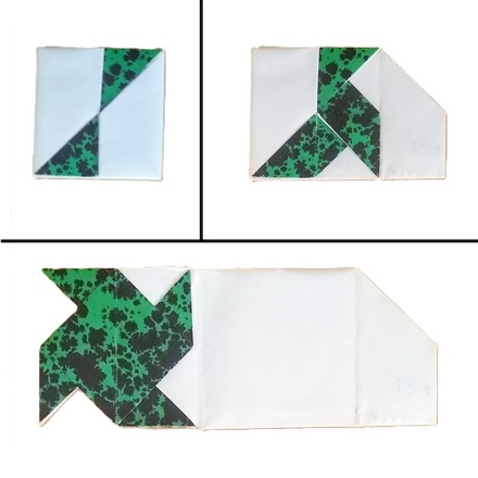 Origami Pajarita card by Michel Grand on giladorigami.com