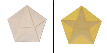 Origami Xstar in pentalope by Michel Grand on giladorigami.com