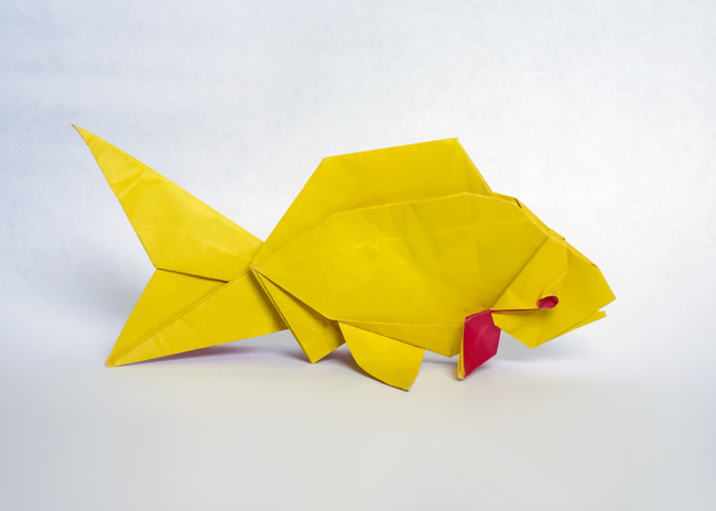 Origami Goldfish by Meng Weining (212moving) on giladorigami.com
