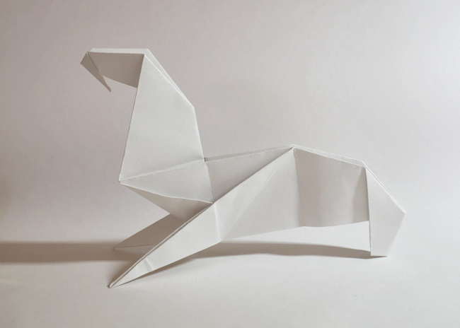 Origami Walrus by Robert Harbin on giladorigami.com