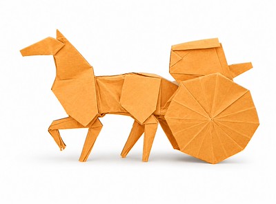 Origami Horse with Roman cart by Leonardo Pulido Martinez on giladorigami.com
