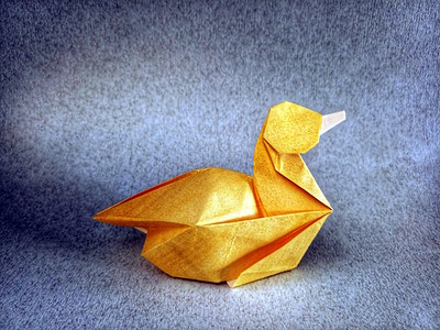 Origami Rubber duck by Alberto Carminati on giladorigami.com