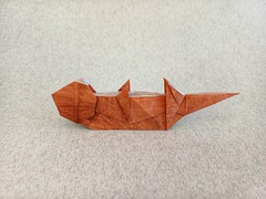 Origami Sea otter by Niwa Taiko on giladorigami.com