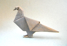 Origami Pigeon by Vicente Solorzano Sagredo on giladorigami.com