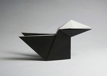 Origami Crow - pecking by Makoto Yamaguchi on giladorigami.com