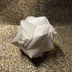 Origami Whirling ball 2010 by Toshikazu Kawasaki on giladorigami.com