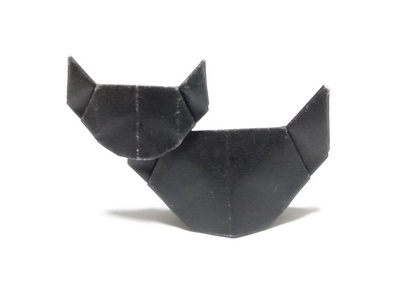 Origami Cat by Kawate Ayako on giladorigami.com