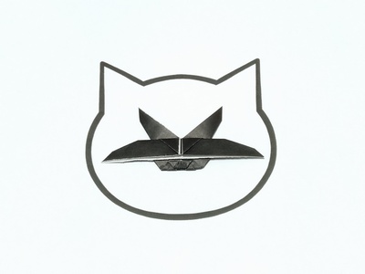 Origami Cat - head by Reuben Copen on giladorigami.com