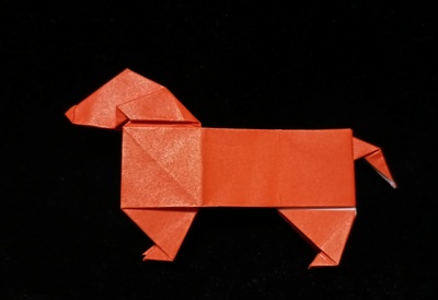 Origami Dachshund by Koya Ohashi on giladorigami.com