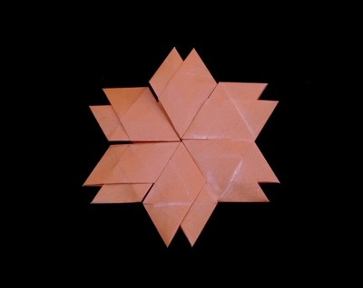 Origami Flower mat by Kawate Ayako on giladorigami.com