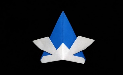 Origami Japanese helmet by Niwa Taiko on giladorigami.com