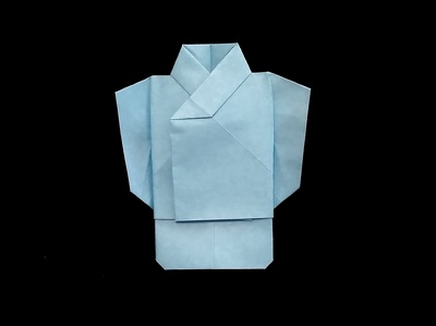 Origami Kimono with michiyuki coat by Kawate Ayako on giladorigami.com