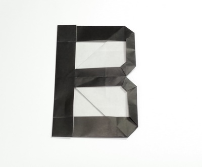 Origami Letter B by Taichiro Hasegawa on giladorigami.com