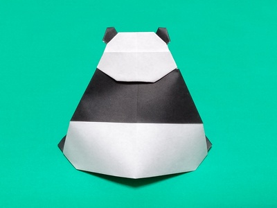 Origami Panda - back view by Kobayashi Hiroaki on giladorigami.com