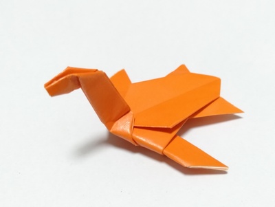 Origami Plesiosaurus by Kimura Yoshihisa on giladorigami.com