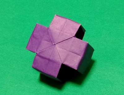 Origami Plus sign shaped unit by Kawate Ayako on giladorigami.com