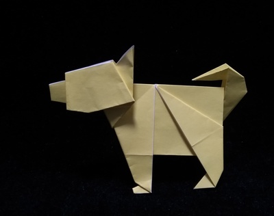 Origami Dog by Makoto Yamaguchi on giladorigami.com