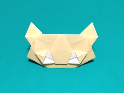 Origami Tiger mask by Niwa Taiko on giladorigami.com