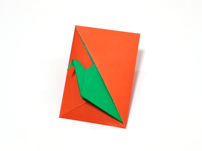 Origami Two-bird card by Maria Sinayskaya on giladorigami.com