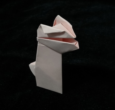 Origami Tyrannosaurus - hungry by Kimura Yoshihisa on giladorigami.com