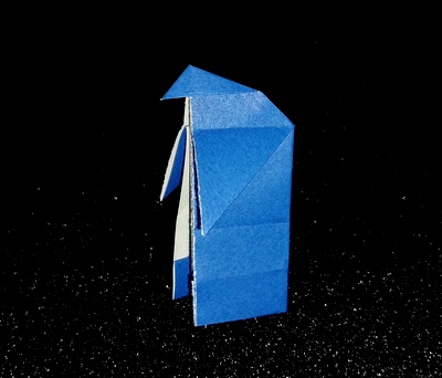 Origami Walking penguin by Takekawa Seiryo on giladorigami.com