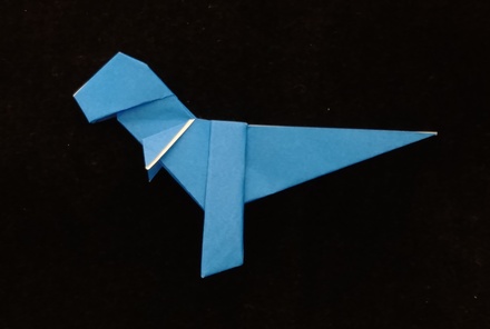 Origami Allosaurus by Matsuno Yukihiko on giladorigami.com