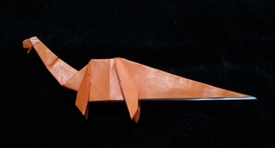 Origami Apatosaurus by Steven Casey on giladorigami.com