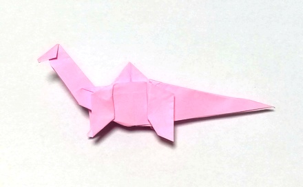 Origami Apatosaurus by Yamada Katsuhisa on giladorigami.com