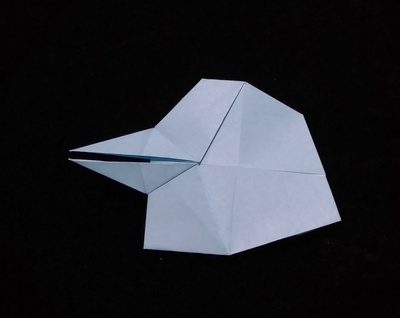 Origami Bird cap by Ichinose Michiko on giladorigami.com