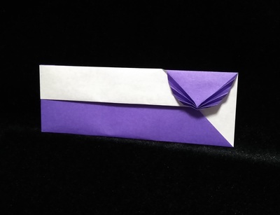 Origami Chopsticks case with butterfly by Tomoko Fuse on giladorigami.com