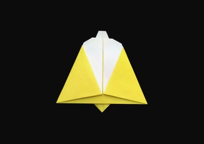 Origami Christmas bell by Henderika Jongsma-Meinema on giladorigami.com