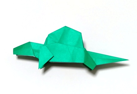 Origami Dimetrodon by Yamada Katsuhisa on giladorigami.com