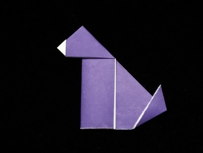 Origami Dog - pureland by Marc Kirschenbaum on giladorigami.com