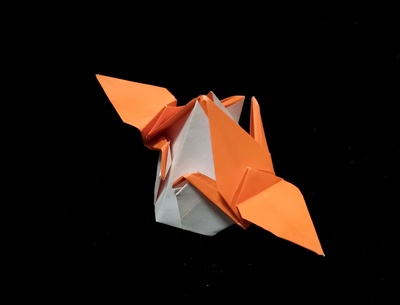 Origami Double cranes by Kawate Ayako on giladorigami.com