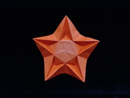 Origami Five pointed star by David Shall on giladorigami.com