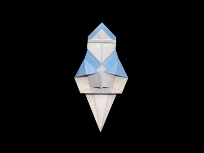 Origami Ghost by Yokomizo Yukiko on giladorigami.com